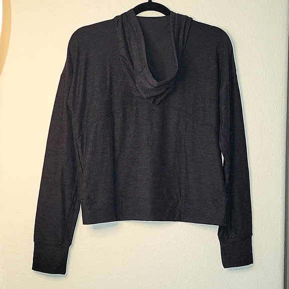 FLX by Kohls Wander Popover Hoodie, XS,Heathered Coal/Black, NWT - Picture 7 of 10